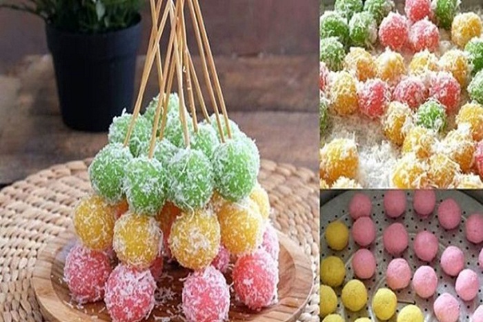 Resep Camilan Unik dan Lezat, Satai Singkong Pelangi