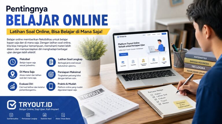 Pentingnya Belajar Online dengan Latihan Soal: Bisa Belajar Kapan Saja dan di Mana Saja
