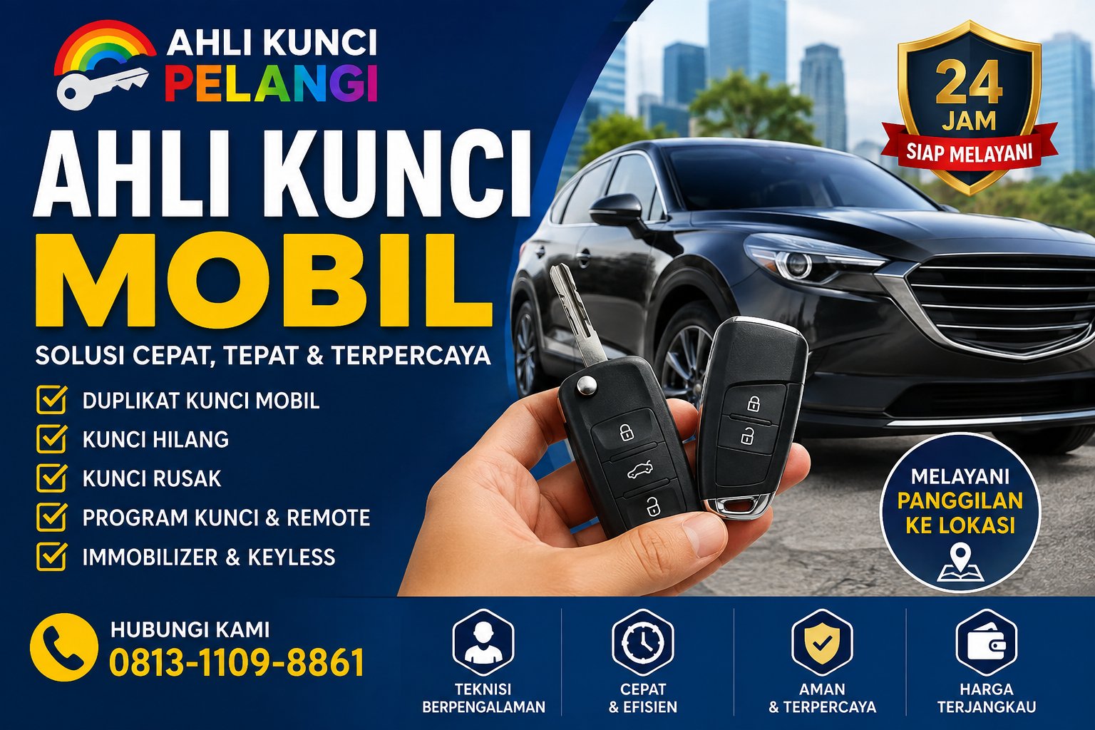 Ahli Kunci Mobil Tangerang untuk Kebutuhan Duplikat Kunci yang Praktis
