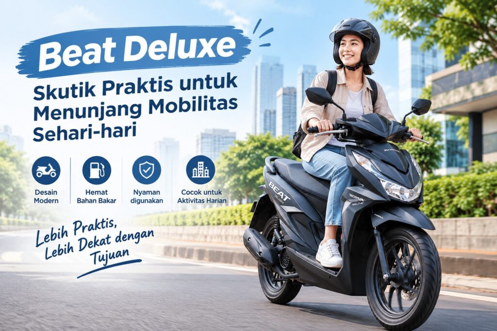 Beat Deluxe Skutik Praktis untuk Menunjang Mobilitas Sehari-hari