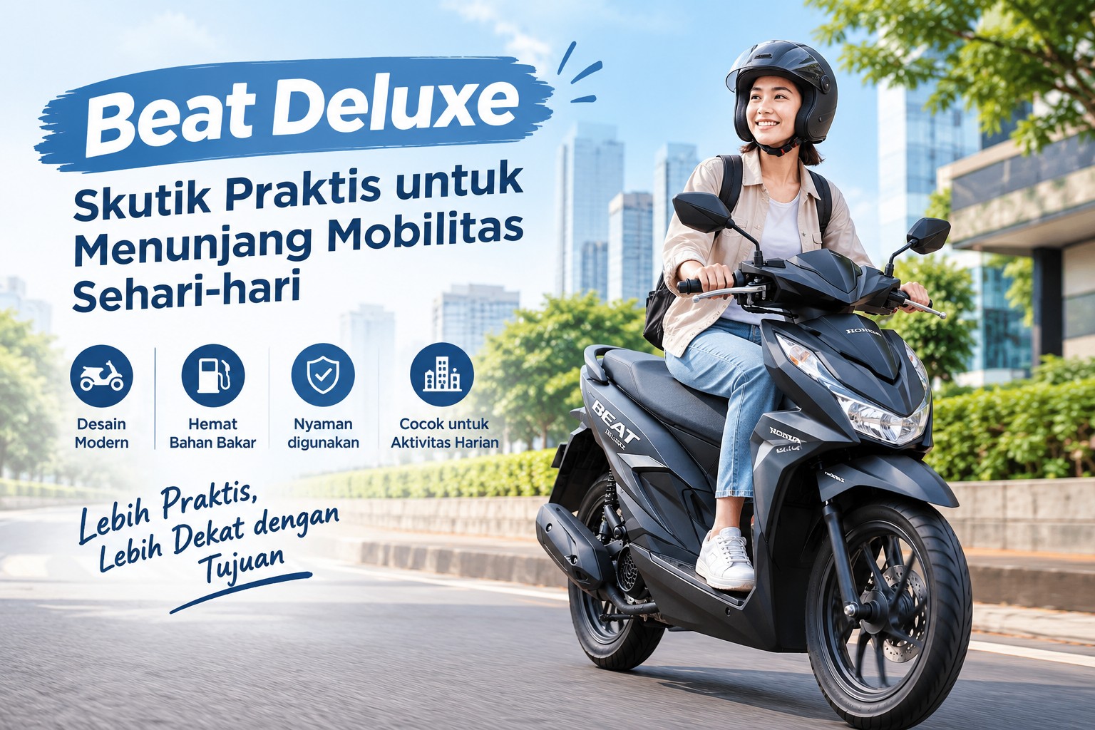 Beat Deluxe Skutik Praktis untuk Menunjang Mobilitas Sehari-hari